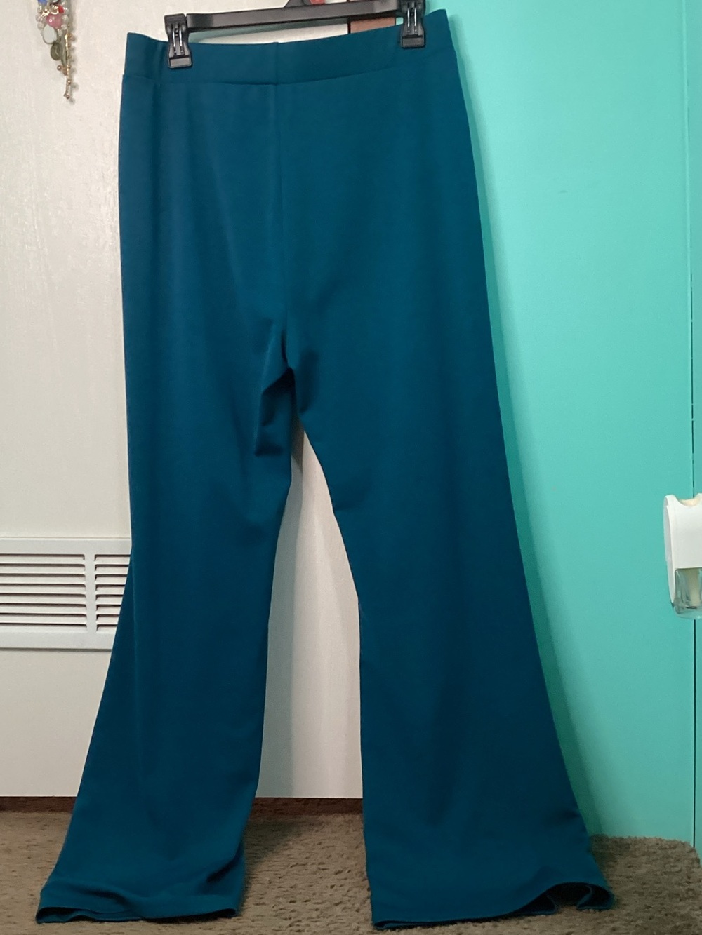 Teal Wide-Leg Pants - Picture 3 of 5